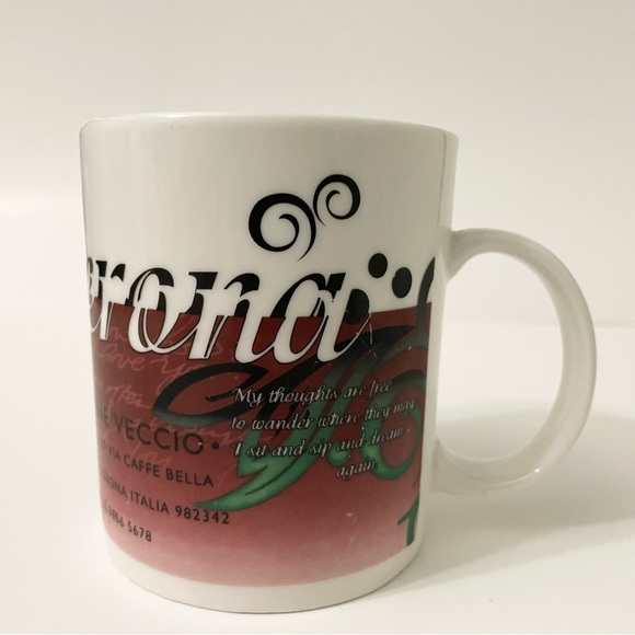 Vtg 1998 Starbucks Coffee Mug Caffe Verona Pensione Veccio - Picture 13 of 16